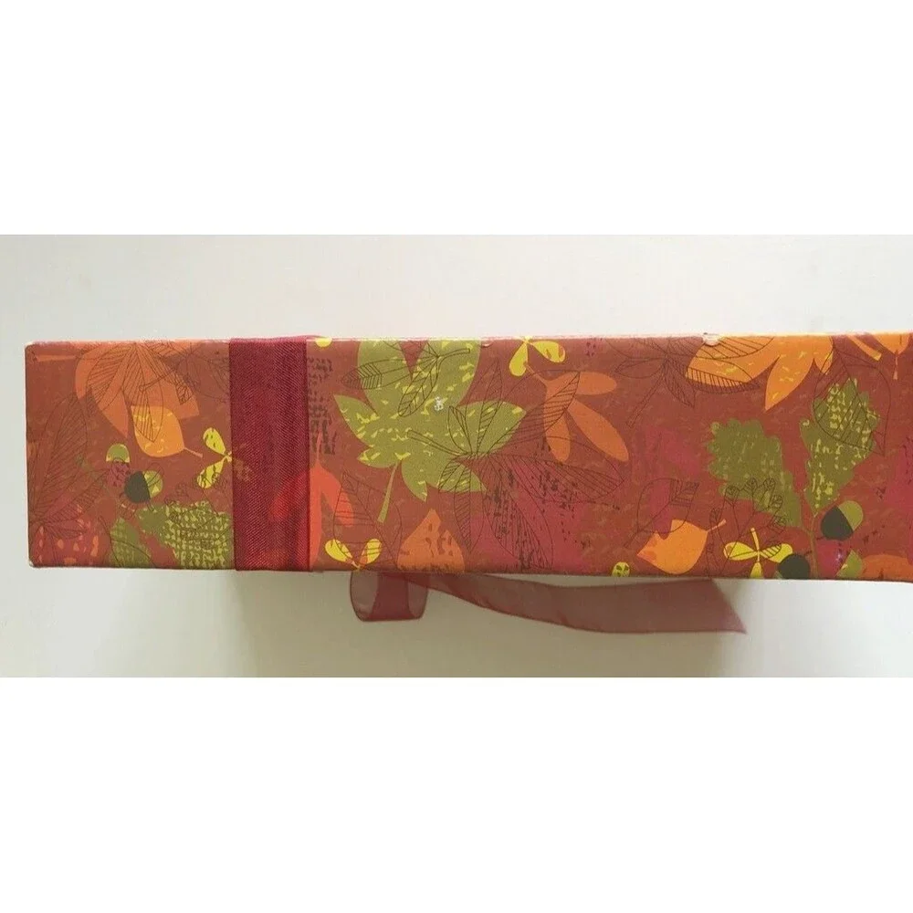 Thanksgiving Thankful Blessed Paper Napkins 40 ct Guest Bath W/Caddie DEcoupage